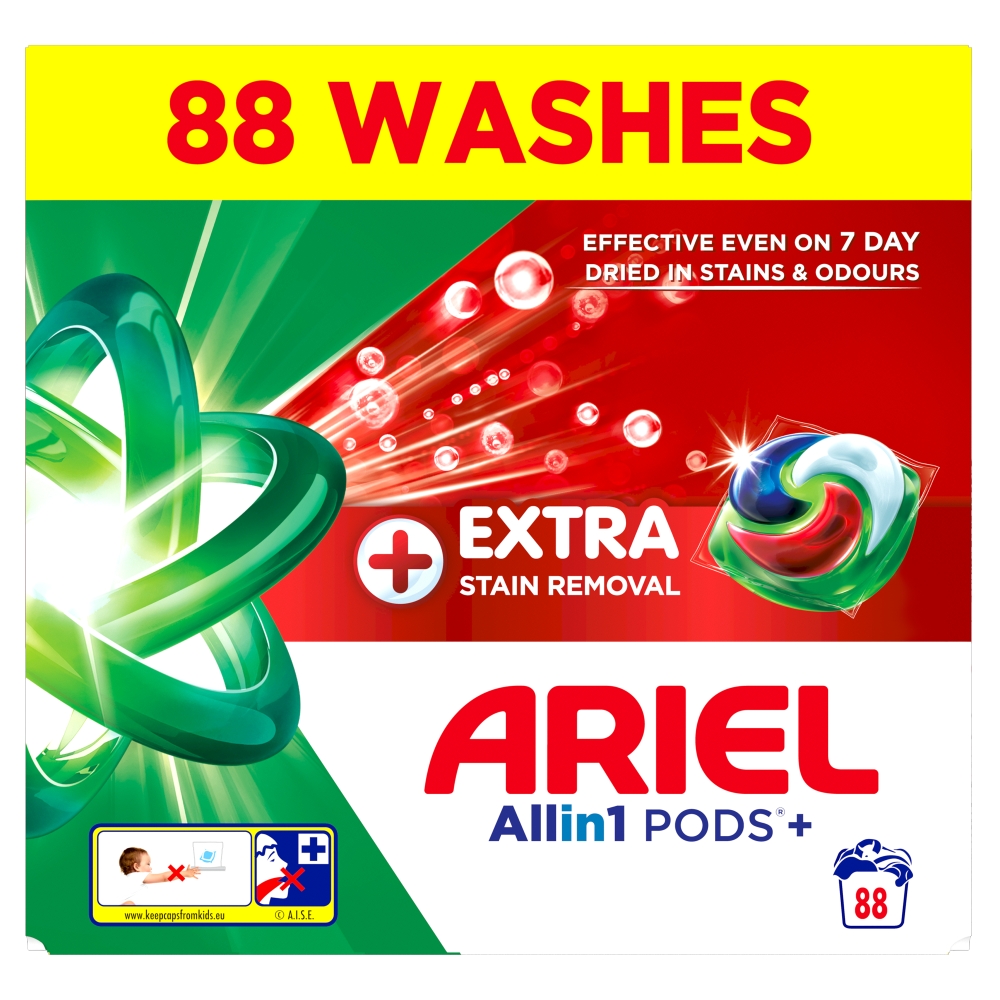 Ariel Plus kapsule Extra Clean Box 88ks