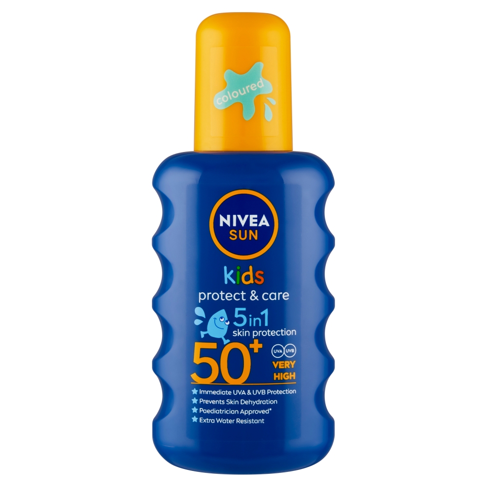 Nivea Sun Kid's Protect&Care farebný sprej 50+