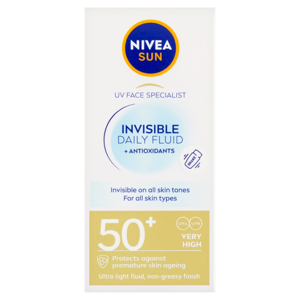 Nivea Sun Pleťový krém Invisible Fluid SPF 50+
