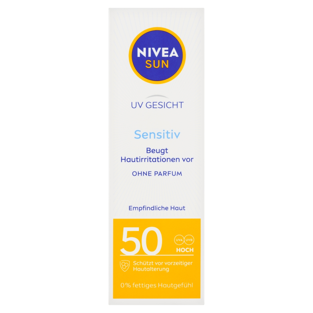 Nivea Sun Pleťový krém Sensitive SPF 50