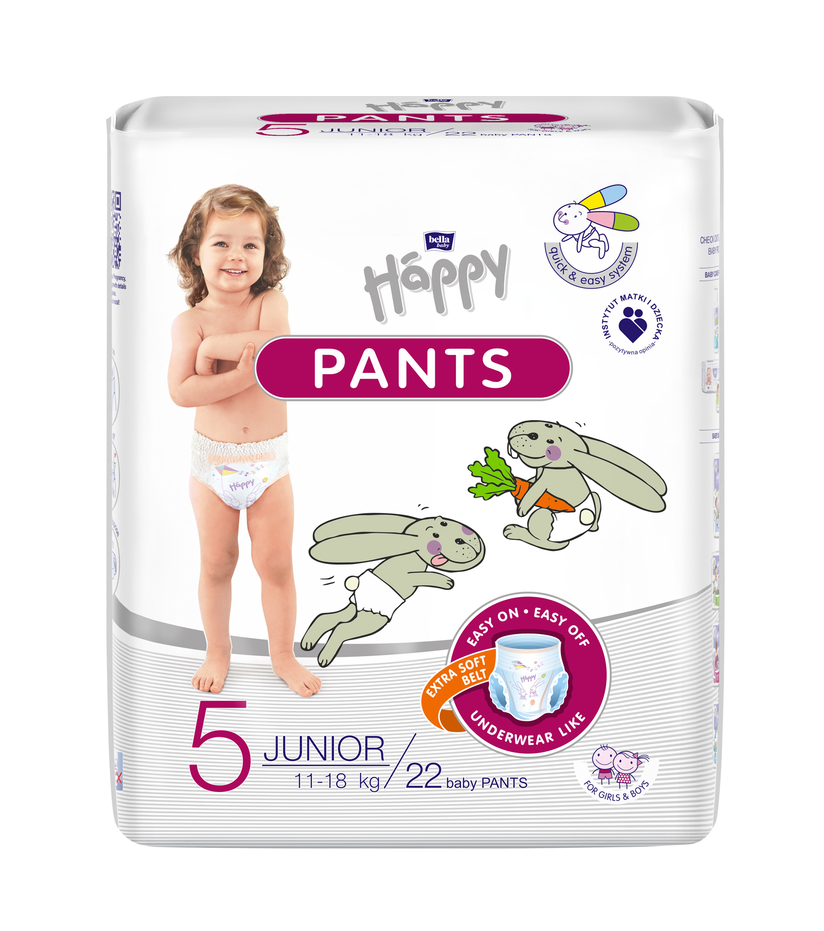 Happy Pants Junior detské plienkové nohavičky 22 ks