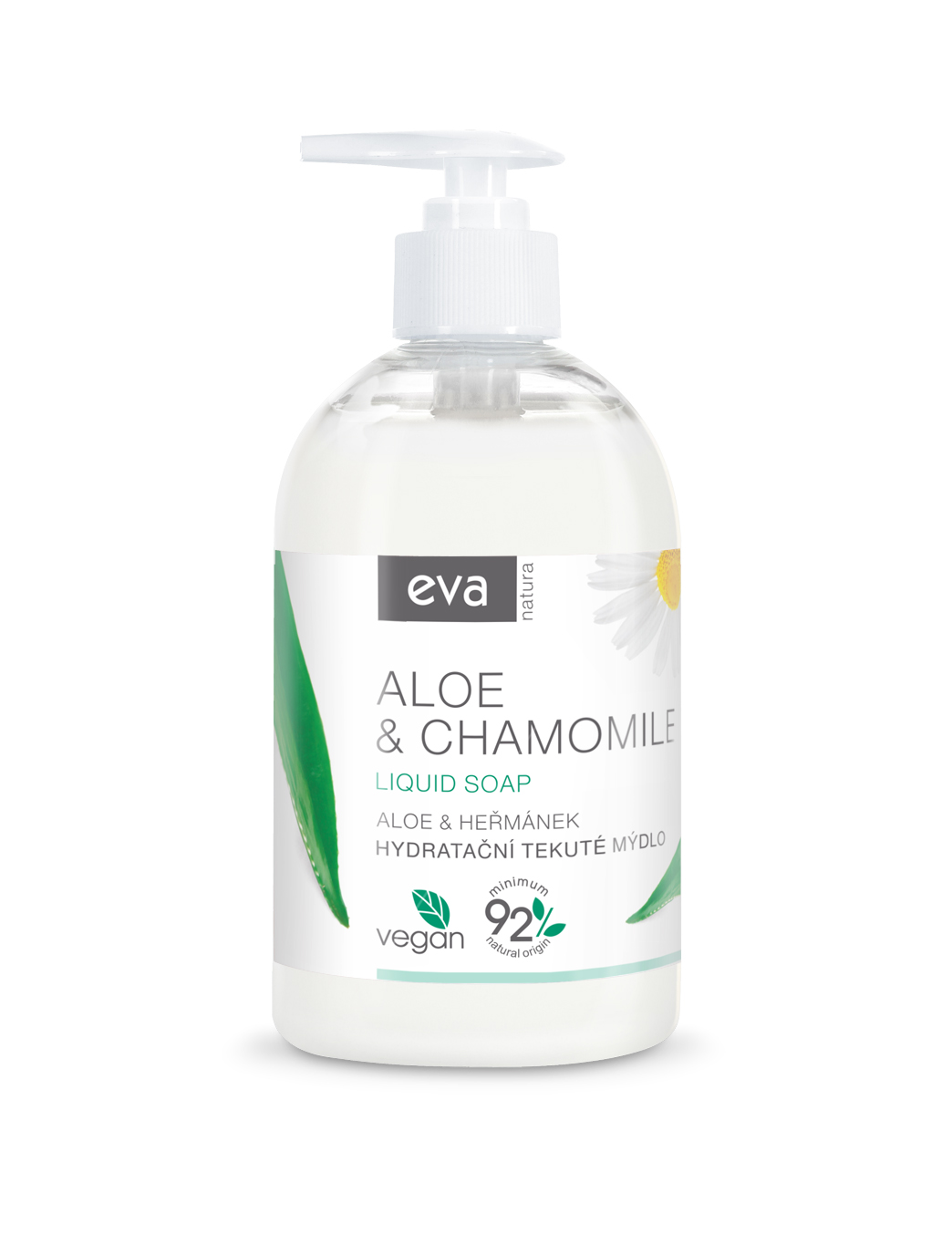 EVA NATURA Hydratačné tekuté mydlo Aloe & Harmanček 500 ml