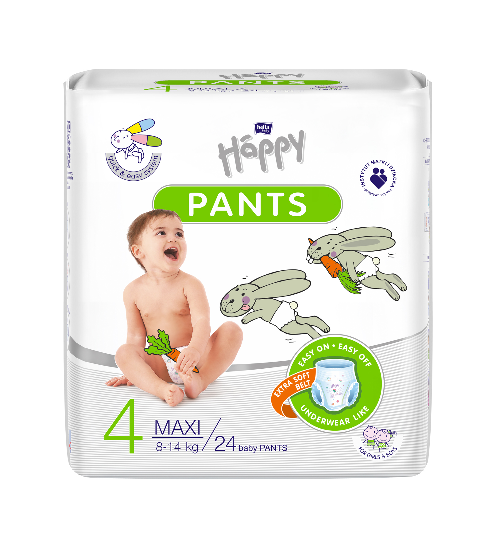 Happy Pants Maxi detské plienkové nohavičky 24 ks
