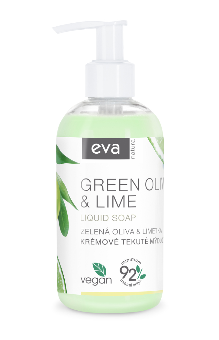 EVA NATURA Krémové tekuté mydlo Zelená oliva & Limetka 250 ml