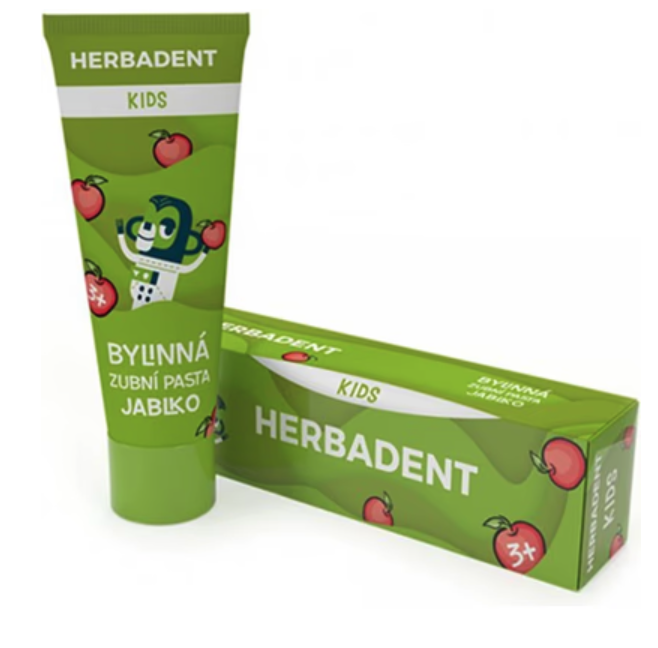 HERBADENT KIDS Bylinná zubná pasta JABLKO 75 g