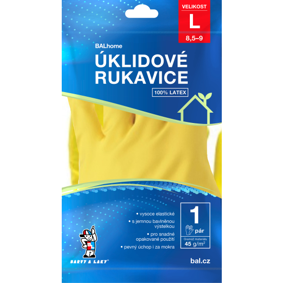 BARVY A LAKY HOSTIVAŘ Upratovacie rukavice veľkosť L