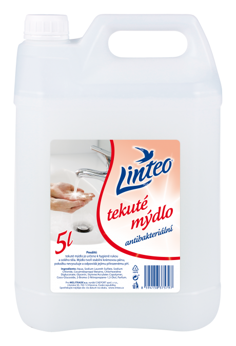 Linteo Tekuté mydlo s antibakteriálnou prísadou 5l