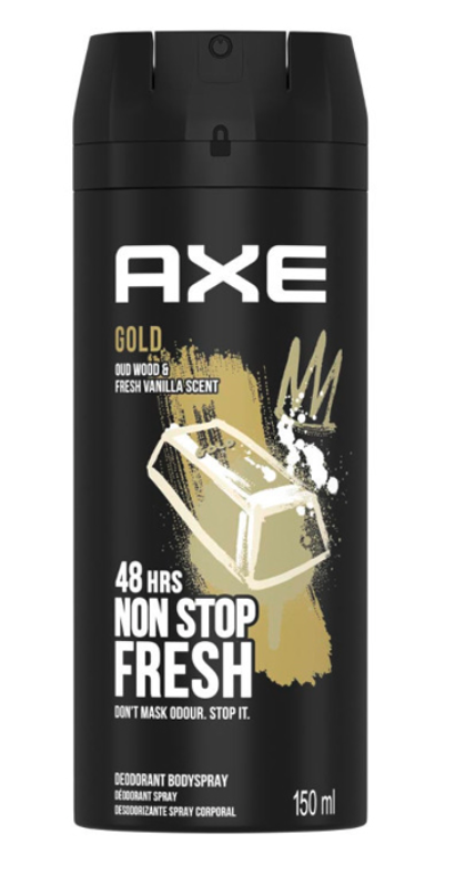 Unilever AXE deo spray 150ml GOLD