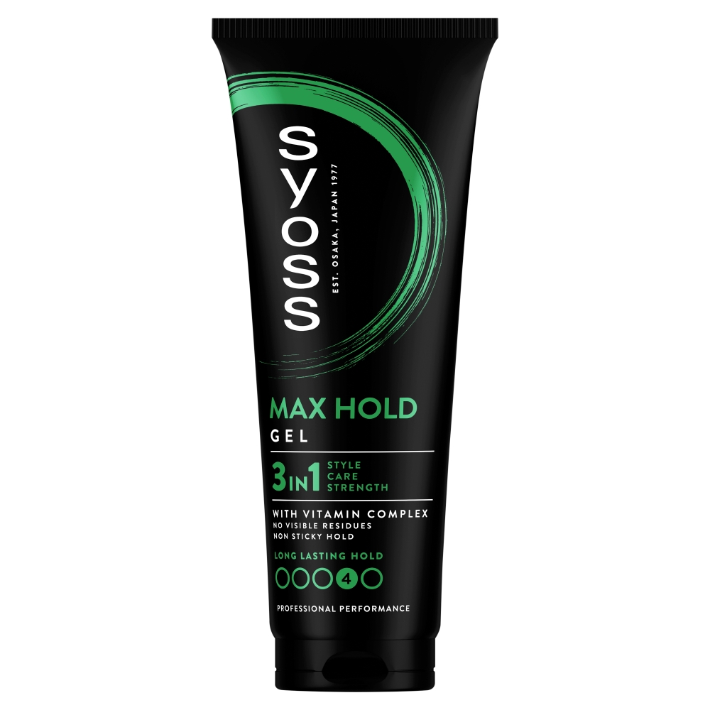 Henkel Syoss Max Hold Styling Gél 24h - pre Megasilnú fixáciu vlasov 250 ml