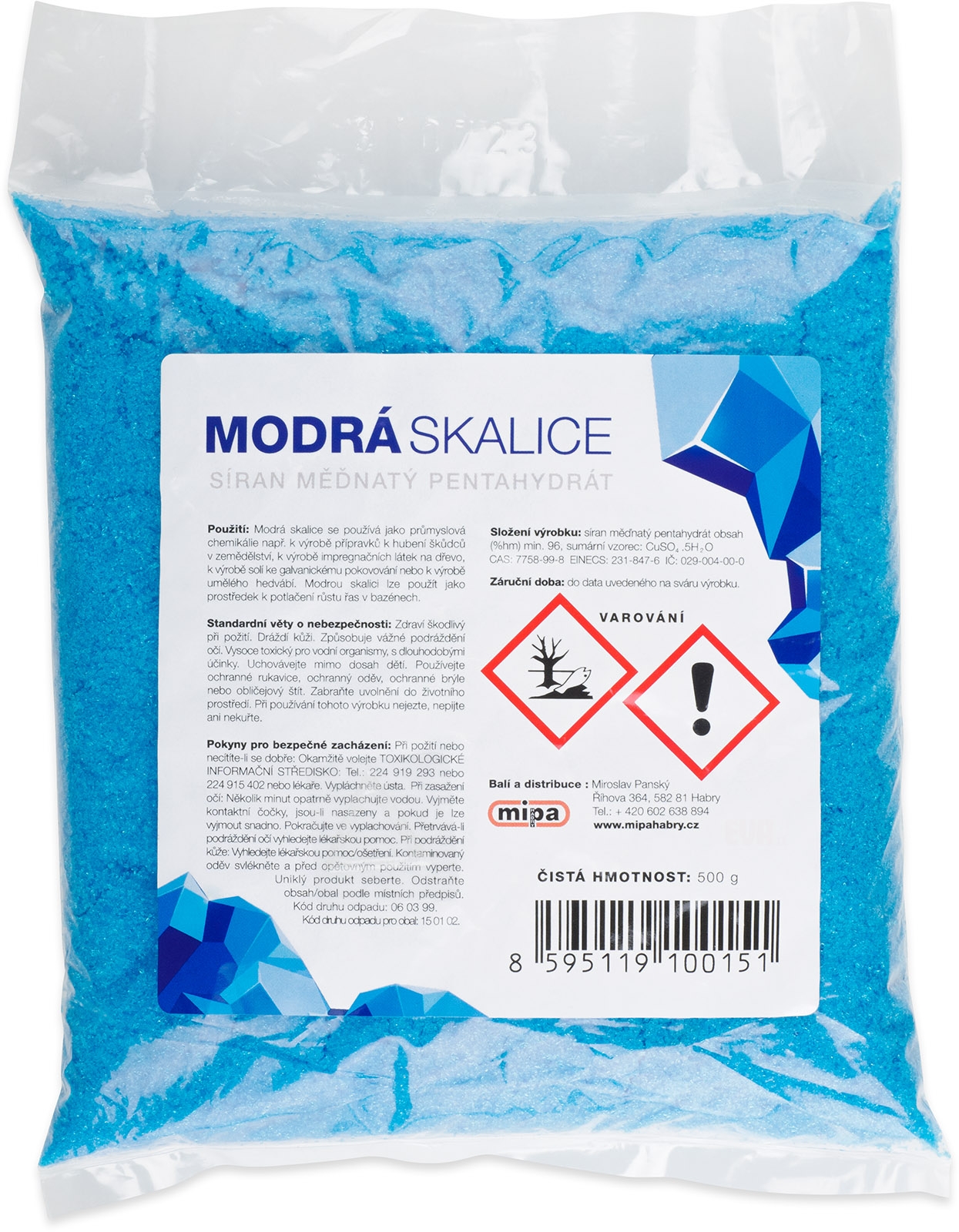 Modrá skalica 500g