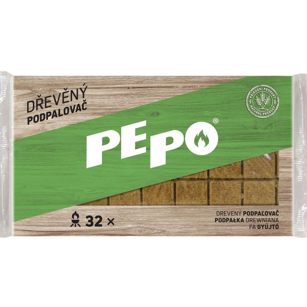 PE PO drevený podpaľovač (32ks/fol)