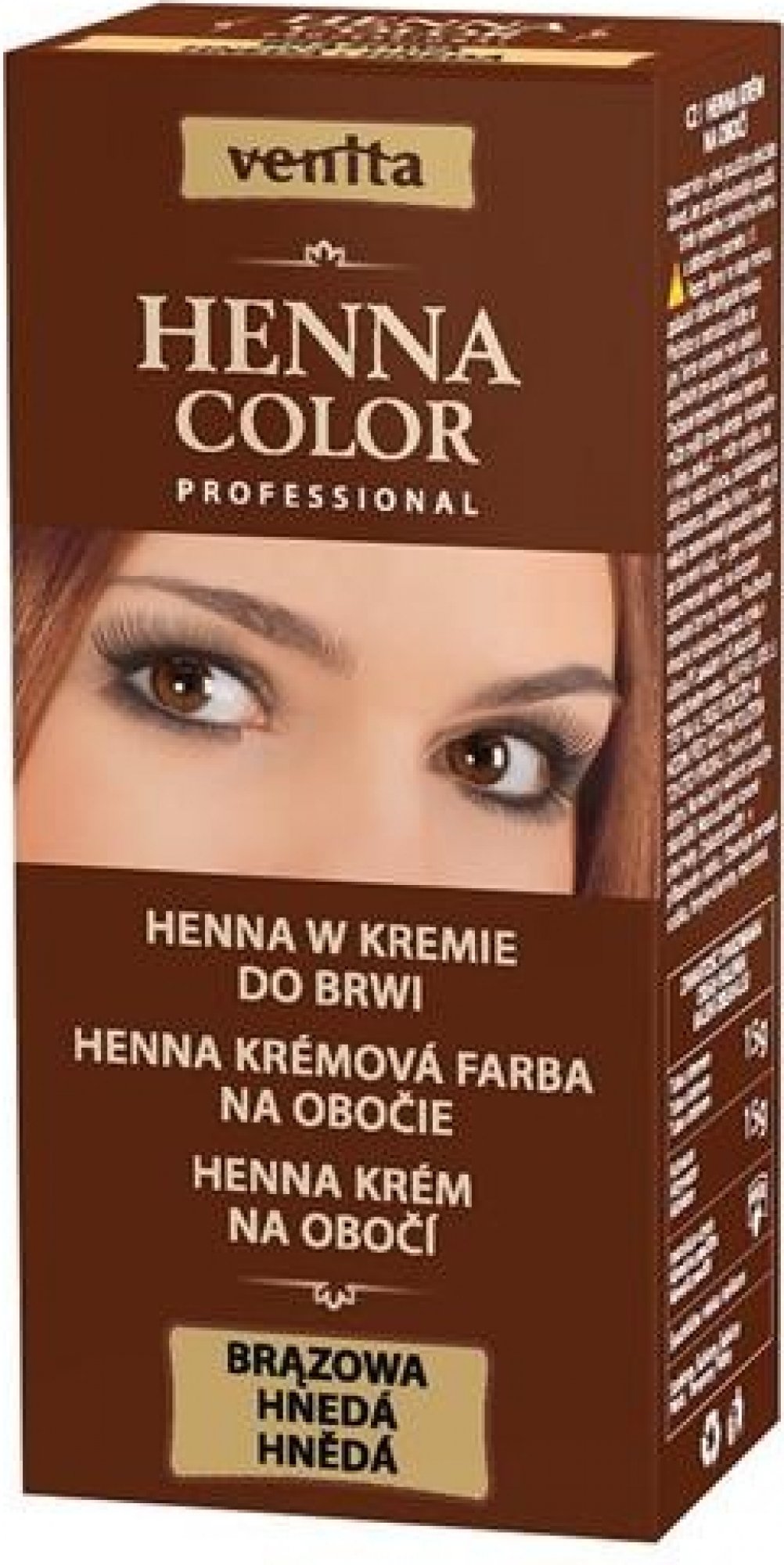 Venita farba na obočie a riasy hnedá 15 g