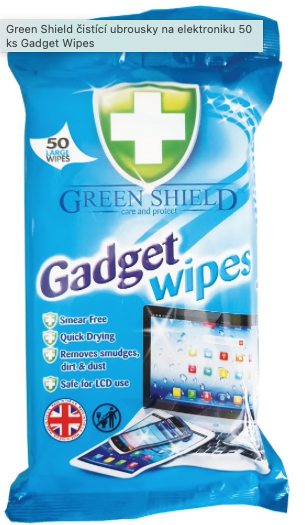 Green Shield čistiace obrúsky na elektroniku a LCD 50 ks Wipes