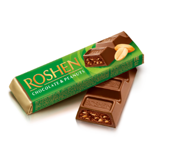 Roshen Čokoládová tyčinka s arašidmi 1 x 38 g