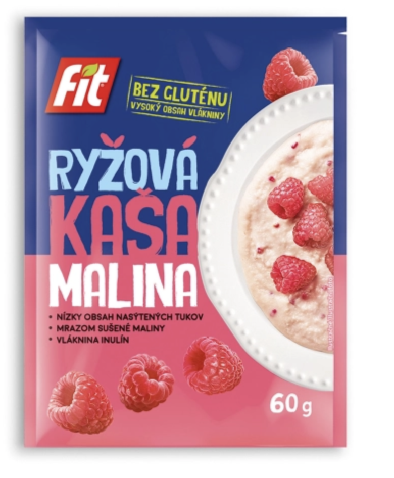 FIT ryžová kaša malina 60g