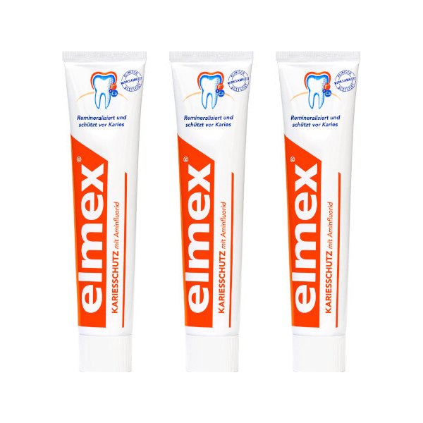 Elmex zubná pasta caries protection 3 x 75 ml