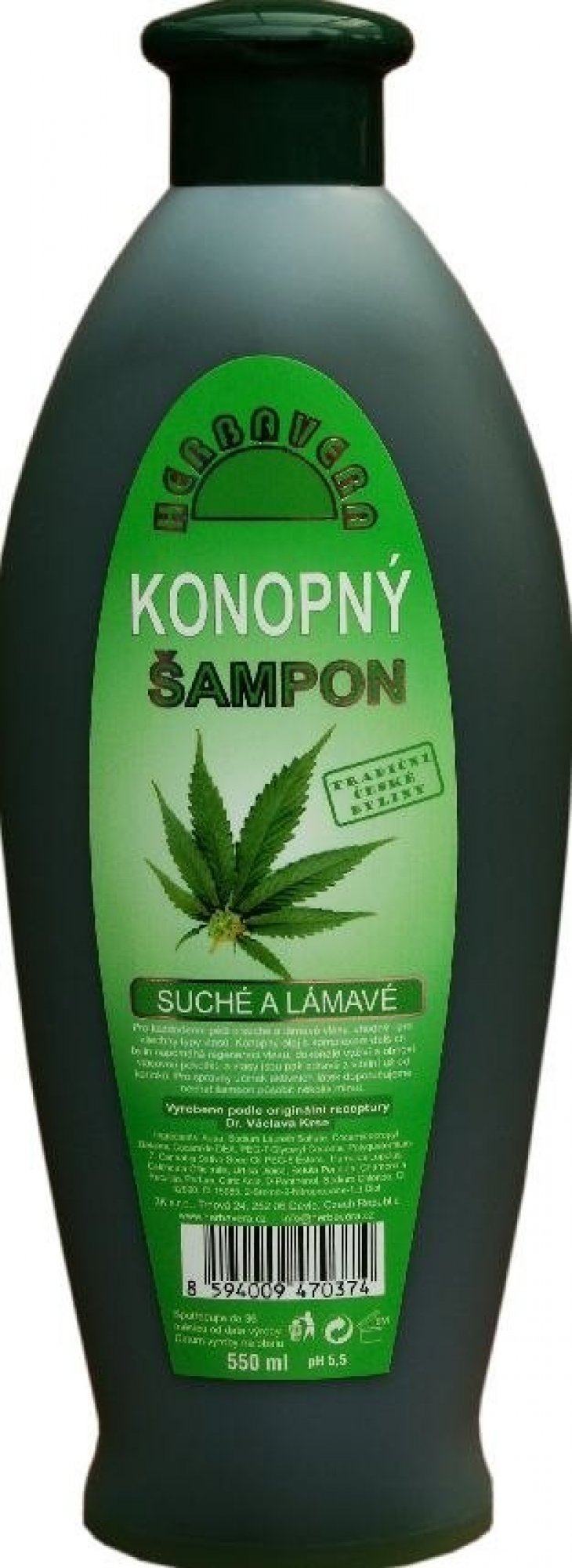 Herbavera šampón konopný 550 ml