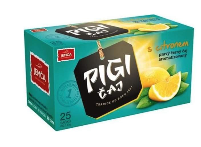 Jemča Pigi čaj s citrónom 25 x 1,5 g