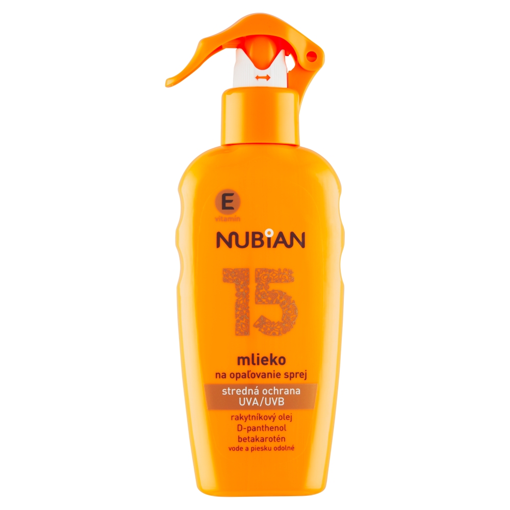 Herba Drug s.r.o. Nubian mlieko na opaľovanie v spreji SPF 15 200ml