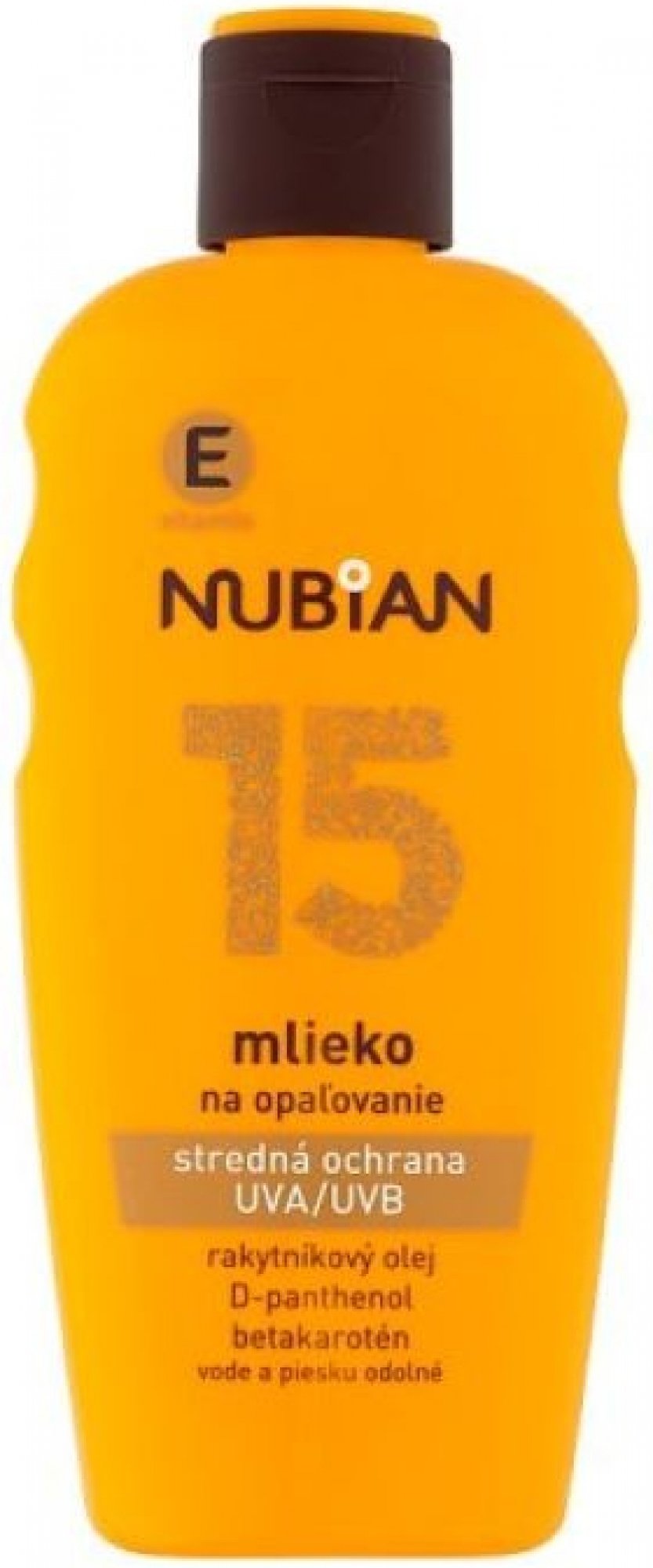 Nubian mlieko na opaľovanie SPF15 200 ml