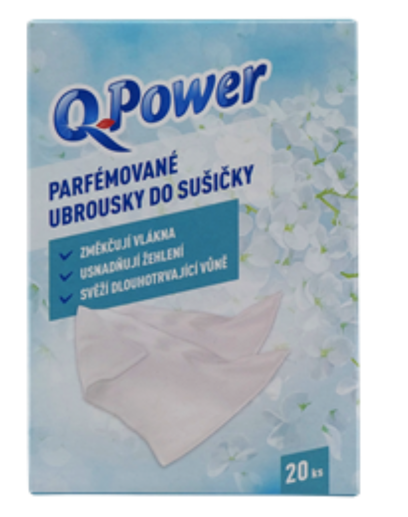Q-Power Parfumované obrúsky do sušičky 20 ks