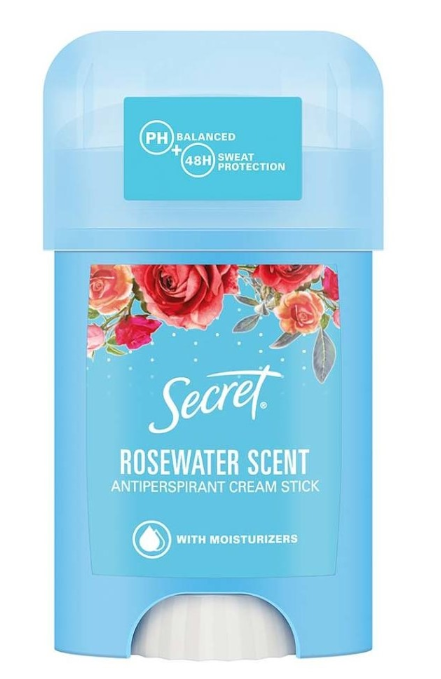 Secret antiperspirant krémový 40ml Rosewater