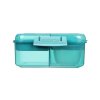 Sistema Delený desiatový box Ocean Bound Bento Cube s nádobou na jogurt a 2 tácky 1,25 l, mix farieb