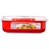 Sistema Box na ohrev jedla Microwave rectangular 1,25 l, červená