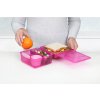 Sistema Delený desiatový box Lunch Cube Max s nádobou na jogurt s dvojitým viečkom 2 l, ružová