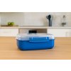 Sistema Krabička na ohrev jedla Microwave Rectangle 1,25 l, modrá