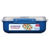 Sistema Krabička na ohrev jedla Microwave Rectangle 1,25 l, modrá