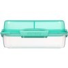 Sistema Delený desiatový box To Go LunchStack Rectangle 1,8 l, zelená