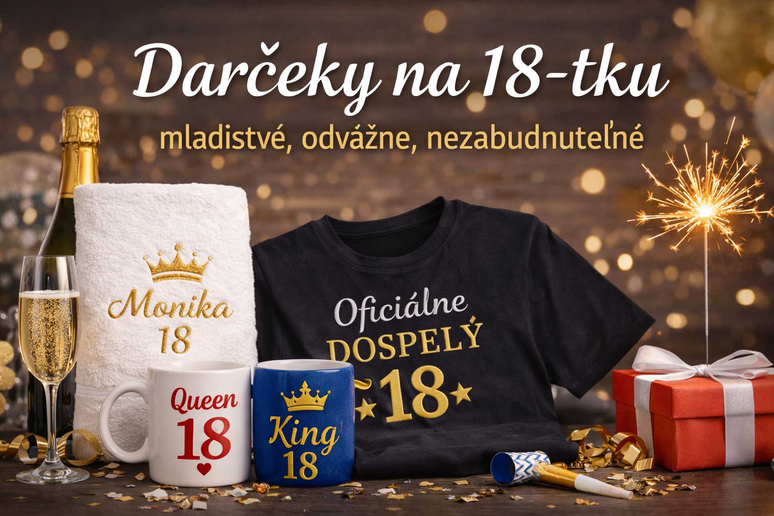 🎉 Darčeky na 18-tku – mladistvé, odvážne, nezabudnuteľné