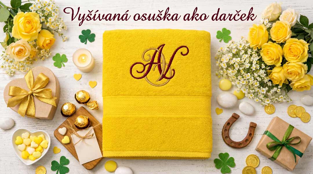 Vyšívaná osuška ako darček?