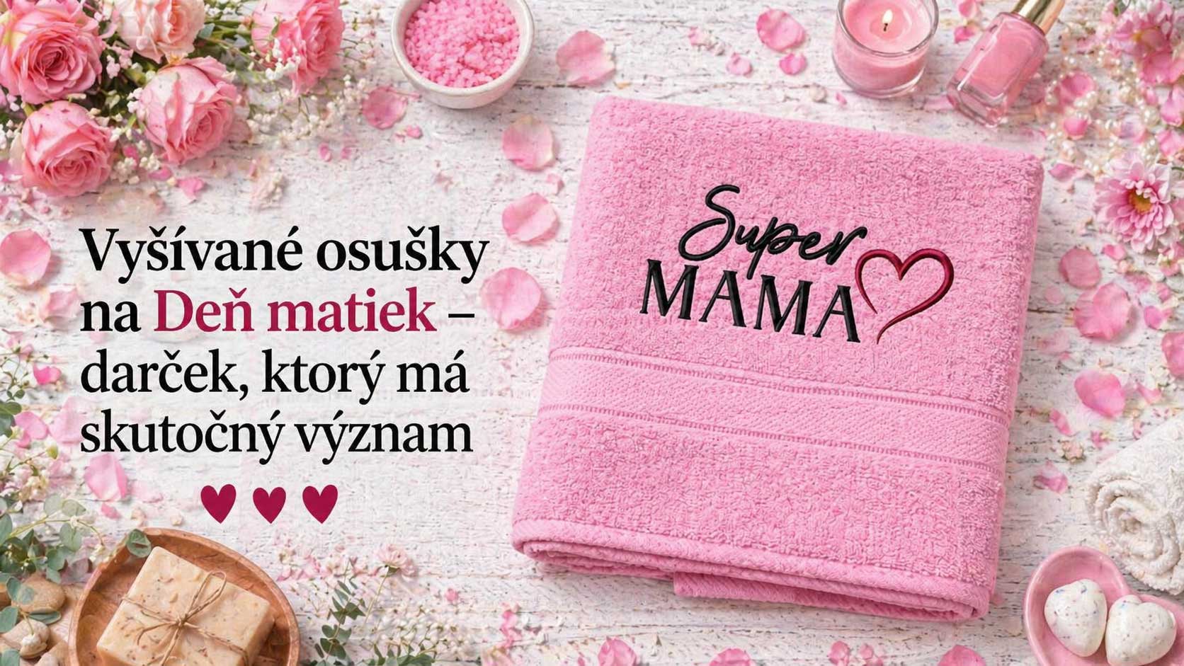 Vyšívané osušky na Deň matiek – darček, ktorý má skutočný význam
