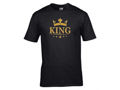 Tričko - King Gold (Tričko s potlačou King)