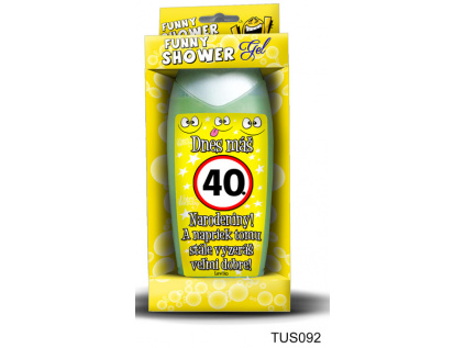 Sprchový gél - Dnes máš 40 narodeniny (Vtipný darček)