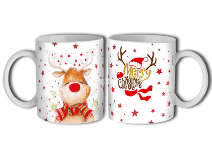 Vianočný hrnček - Rudolf (Originálne darčeky na Vianoce.)