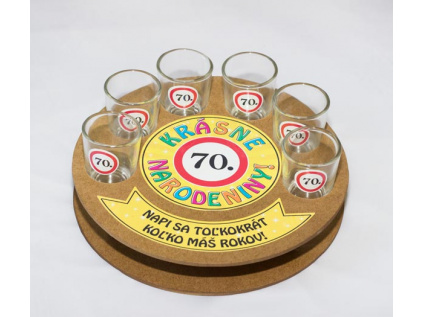 Ruleta - 70 Kásne narodeniny (Drevené darčeky - Výročné darčeky)