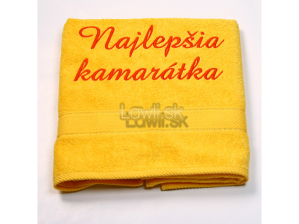 Osuška s nápisom - Najlepšia kamarátka
