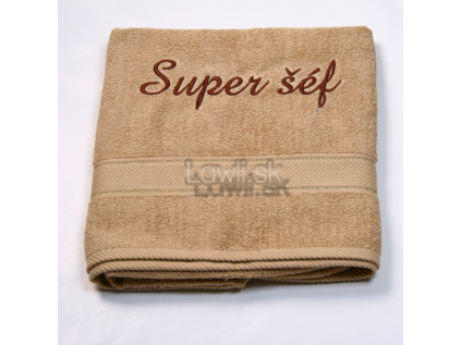 Osuška s nápisom - Super šéf