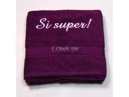 Osuška s nápisom - Si super !