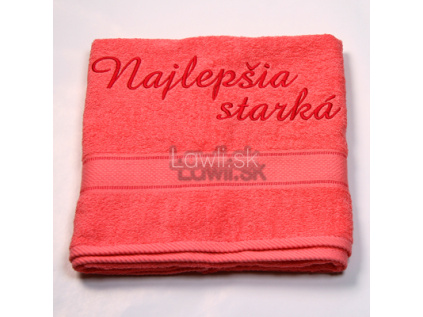 Osuška s nápisom - Najlepšia starká