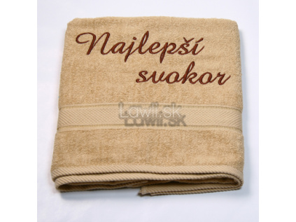 Osuška s nápisom - Najlepší svokor