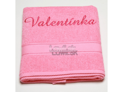 Osuška s menom - Valentínka