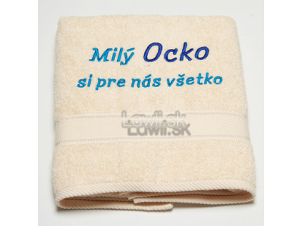 Osuška s nápisom - Milý Ocko