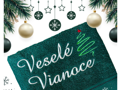 Vytvor si Vlastnú Vyšívanú Osušku s Vianočným motivom