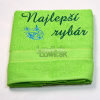 Osuška s nápisom - Najlepší rybár