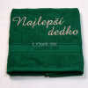Osuška s nápisom - Najlepší dedko