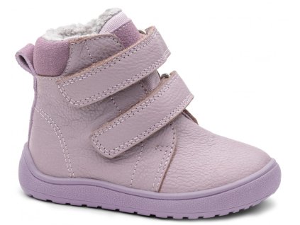 PROTETIKA detské dievčenské zateplené zimné topánky Beka Lila BAREFOOT PRO-TEX